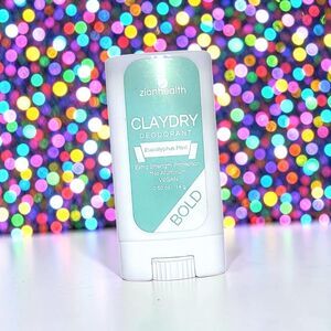 Zion Health Clay Dry Bold Mini Eucalyptus Mint Deodorant -New Without Box 0.5 oz